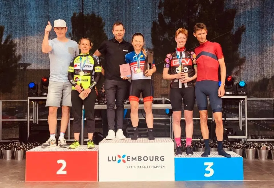 Alina Myłka na najwyższym stopniu podium Schleck Granfondo 2019